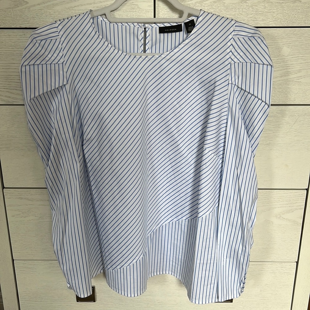 Halogen long sleeve puff sleeve blouse Sz. Medium